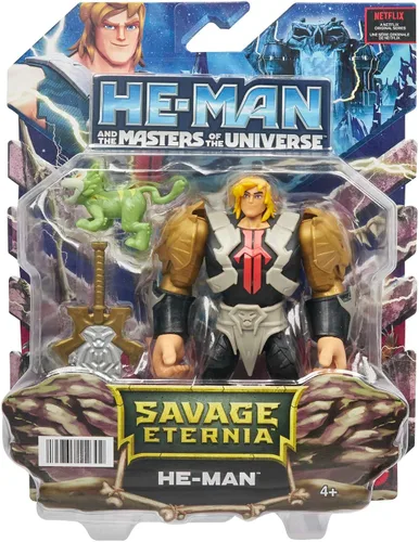 Vista 6 de Figura de acción de He-Man de Masters of the Universe y He-Man Savage Eternia He-man