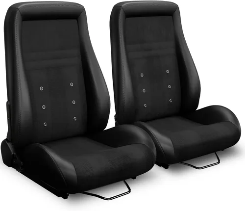 Vista 16 de Asientos universales de carreras, asientos de cubo con deslizadores dobles, asientos deportivos para automóvil, simulador de conducción, asientos