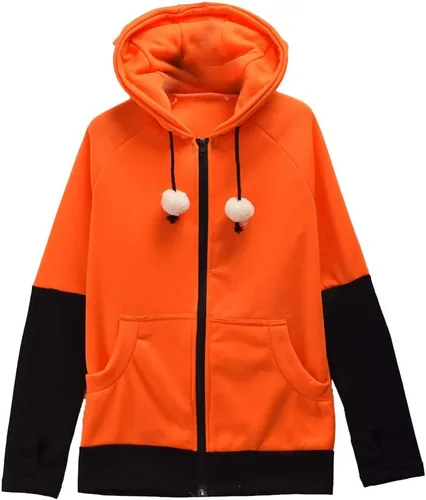 Vista 2 de Fox Orelhas Sudadera con capucha para disfraz de cosplay
