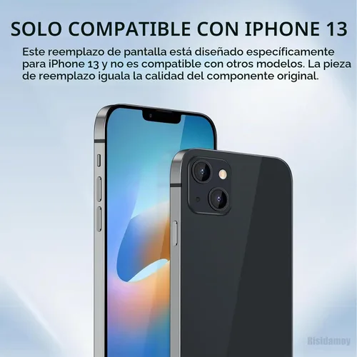 Vista 3 de Pantalla de repuesto para iPhone 13, 6.1 pulgadas, LCD con auricular