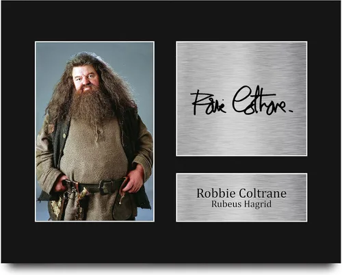 Vista 8 de HWC Trading Robbie Coltrane Harry Potter Rubeus Hagrid 16 x 12 pulgadas (A3) Impreso Regalos Firmados con Autógrafo para fanáticos de recuerdos