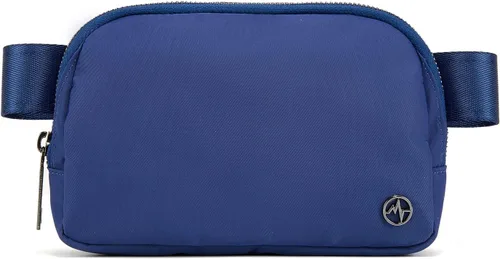 Vista 22 de Bolsa de Cinturón Pander para Mujeres, Riñoneras de Moda, Bolsas Cruzadas, Bolsa de Cinturón con Correa Ajustable, Negro, Talla única, Sólido