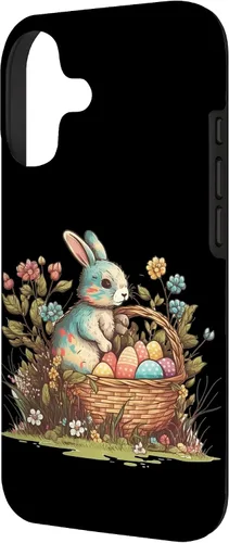 Vista 2 de Happy Easter Day Easter Bunny Happy Easter Egg Basket Case for iPhone 17