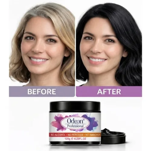 Vista 3 de Odeon Cera negra para el cabello, tinte temporal natural, lavable con cera de abejas y árbol de té, sin daños, sin alcohol, sin peróxido y sin Negro
