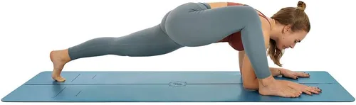 Vista 4 de Liforme Evolve Yoga Mat – Bolsa de yoga gratuita incluida – Sistema de alineación patentado, agarre guerrero, antideslizante, ecológico, resistente