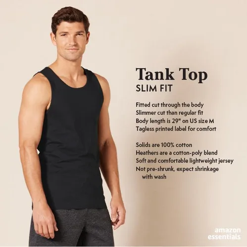 Vista 2 de Tienda Essentials Men's Slim-Fit Tank Top