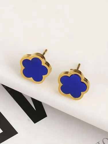Vista 5 de Lucky Clover 18K Gold Plated Clover Necklace Bracelet Earring for Women Fashion Cute Simple Jewelry Sets Hypoallergenic Women Jewelry Gifterhuan