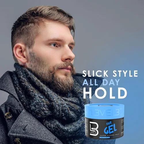 Vista 4 de L3 - Gel para el cabello - Sujeción súper fuerte - Sin escamas - Brillo duradero - Para hombres y mujeres - Gel de nivel 3 - Añade volumen y textura