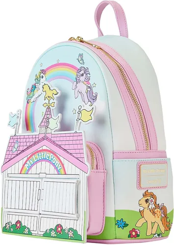 Vista 3 de Loungefly Hasbro My Little Pony 40 aniversario Mini mochila de regalo