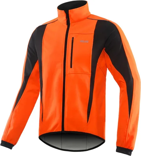 Vista 12 de Chaqueta térmica para ciclismo (tejido Softshell, resistente al viento, impermeable, 15K) de ARSUXEO