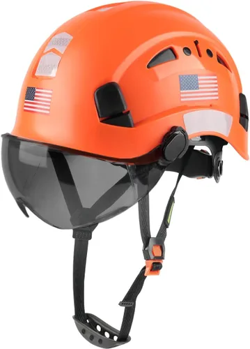 Vista 11 de GREEN DEVIL Casco de Seguridad Casco Duro con Visera Correa de Barbilla Ajustable Ligero Ventilado ABS Casco de Trabajo para Hombres y Mujeres