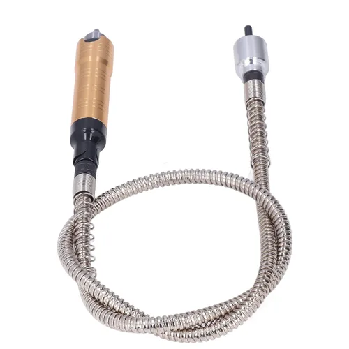 Vista 9 de Extensión de eje flexible, adaptador flexible para herramienta rotativa, llave de portabrocas flexible, extensión de taladro eléctrico, herramienta