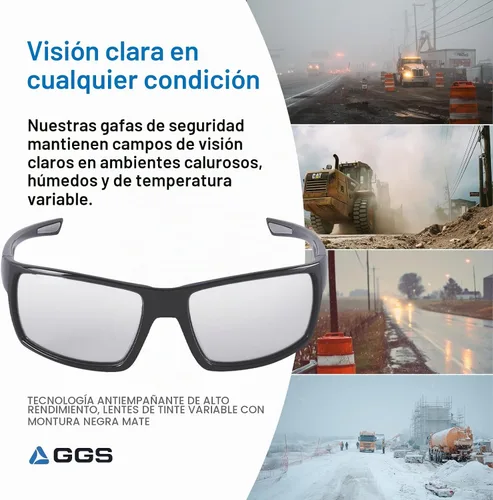 Vista 2 de GGS Sawfish Sunglasses with Anti-Fog, Scratch-Resistant Lenses Lente de tinte variable