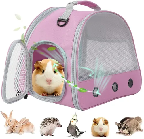 Vista 21 de Mochila de conejillo de indias, burbuja de cápsula espacial con ventana para animales pequeños, mochila para conejillo de indias, pájaro, conejito