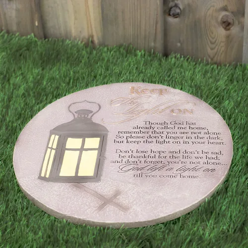 Vista 2 de Piedras conmemorativas de jardín, piedras inspiradoras, piedra conmemorativa de jardín para seres queridos, placas conmemorativas para exteriores
