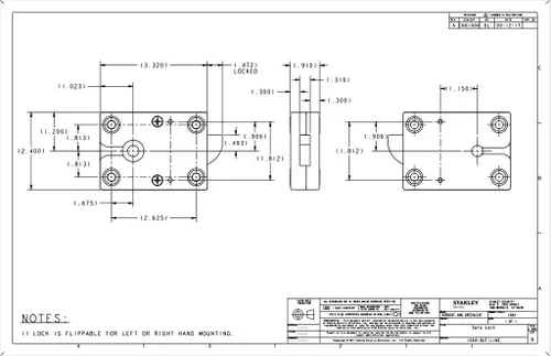 Vista 5 de Sargent & Greenleaf S&G Modelo 1004-102 Spinblocker Bolt Cerradura segura electrónica