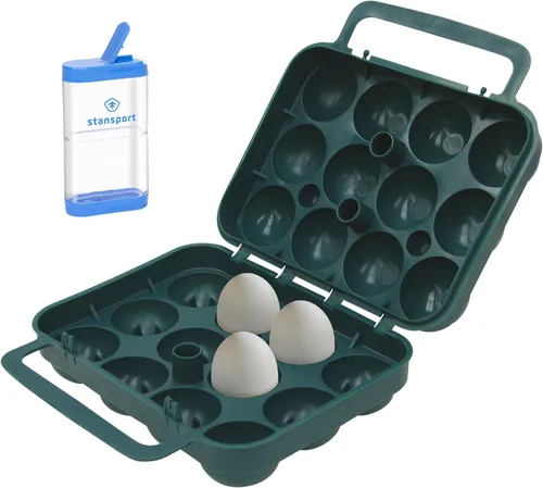 Vista 8 de Stansport - Recipiente para huevos para acampar y viajar