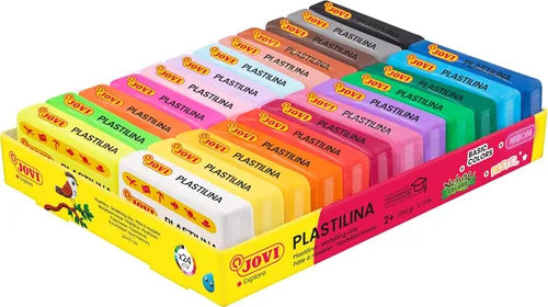 Vista 8 de Jovi - Pack de Plastilina, Arcilla de Modelado Reutilizable y Sin Secar, 24 Barras de Plastilina de 1.75oz, 100% a Base de Vegetales, Surtido de 6 6