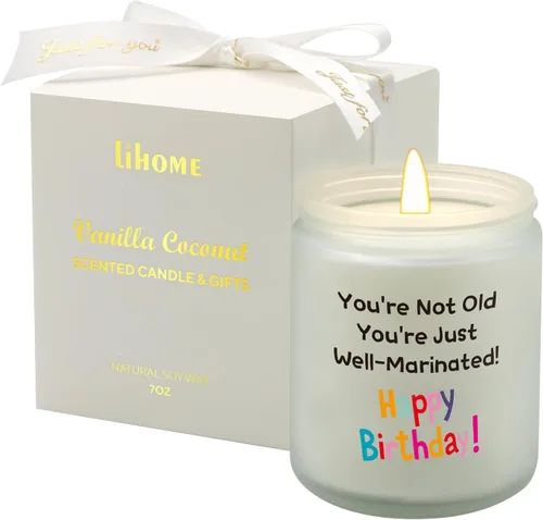 Vista 22 de Lihome Velas de otoño – Decoración de otoño para el hogar, regalos para mujeres, mamá, amiga, cera de soja natural, velas perfumadas de sidra