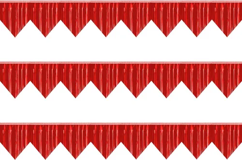 Vista 13 de Pancarta 3P con flecos metálicos para colgar en la pared, telón de fondo para desfiles, flotadores, guirnaldas, bodas, fiestas, graduación, clase