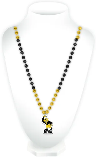 Vista 22 de Rico Industries NCAA Fan Shop - Cuentas estilo Mardi Gras con logotipo del equipo 3-Color del