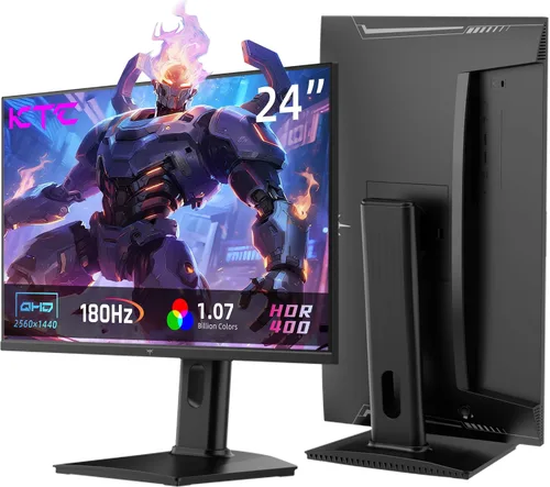 Vista 17 de KTC Monitor de computadora para juegos de 24 pulgadas 144Hz, panel FHD IPS