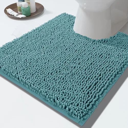 Vista 51 de Yimobra Tapetes de baño lavables, de chenilla súper suave y absorbente, para suelo y alfombra, de secado rápido, antideslizante, para bañera y Beige