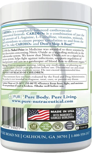 Vista 4 de Cardio 911® Soporte para el corazón y la circulación de óxido nítrico, 5000 mg de L-arginina y 1000 mg de L-citrulina, cereza, 30 porciones