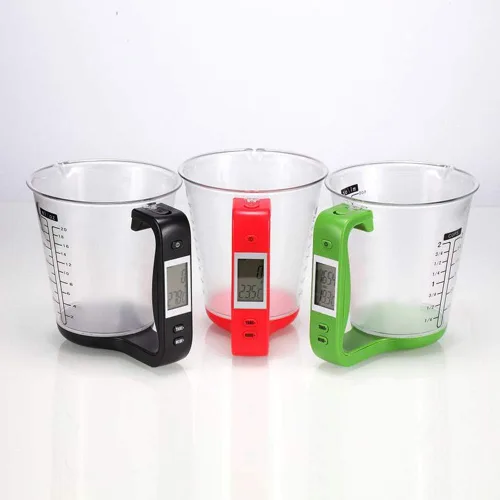 Vista 3 de Cocina Medición Taza Escala LCD Pantalla Digital para Hornear Té Pesaje Café