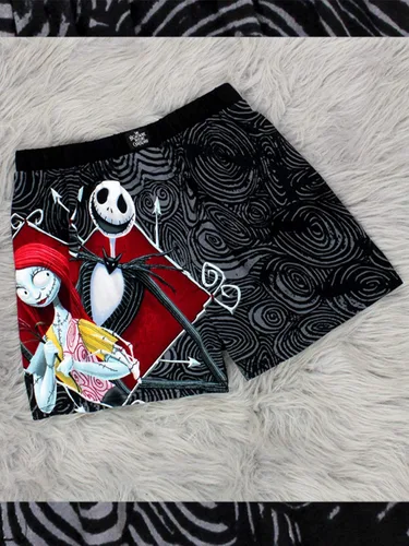 Vista 7 de Nightmare Before Christmas Jack and Sally - Calzoncillos para hombre Negro