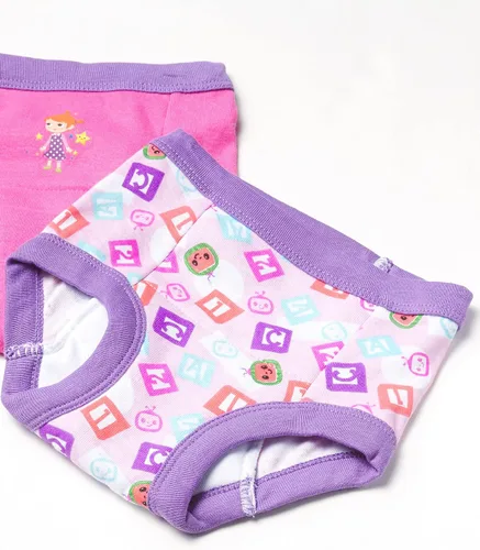 Vista 2 de Coco Melon 10-PK Toddler Potty Training Pants with Stickers and Success Tracking Chart in size 18M, 2T, 3T and 4T