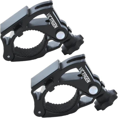 Vista 7 de Soporte de bicicleta de repuesto para luz de bicicleta, soporte de aluminio para luces de bicicleta, soporte universal para faros delanteros