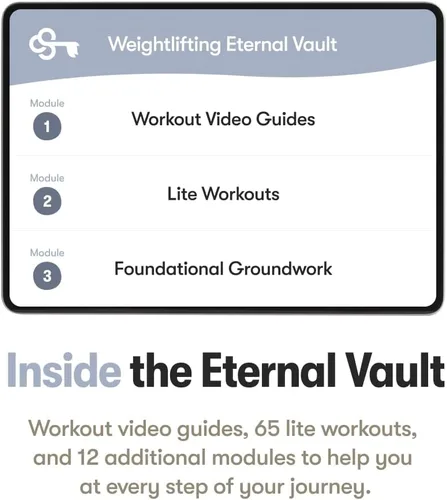 Vista 7 de The Weightlifting Transformation Gym Buddy Journal de Habit Nest. Entrenador de 12 semanas y rastreador de progreso. Requiere equipo completo