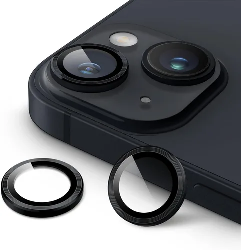 Vista 10 de JETech Protector de lente de cámara para iPhone 14 de 6.1 pulgadas y iPhone 14 Plus de 6.7 pulgadas, cubierta de anillo individual de metal de Azul