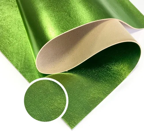 Vista 13 de Piel de cordero metálica azul claro real: material de cuero genuino brillante para costura, manualidades y fabricación de joyas