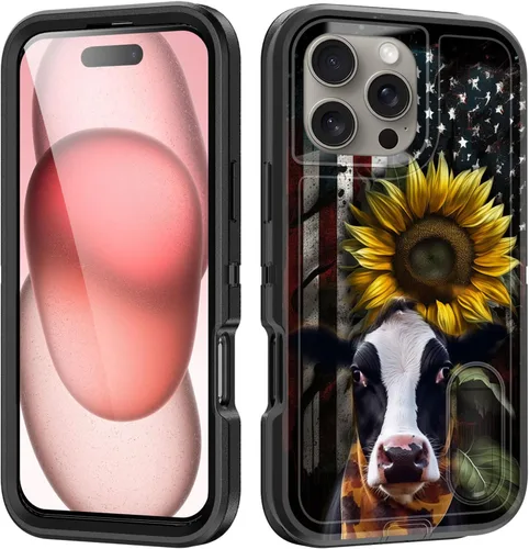 Vista 139 de Funda para iPhone Air con soporte integrado, a prueba de golpes, polvo y caídas, 3 capas, grado militar, funda protectora para iPhone Air de 6.5