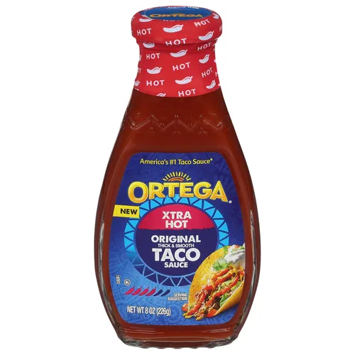 Vista 23 de Salsa picante para tacos Ortega Blazin’ Fire, 8 onzas
