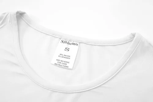 Vista 5 de Camisetas cortas de manga corta para mujer, camisetas básicas de cuello redondo