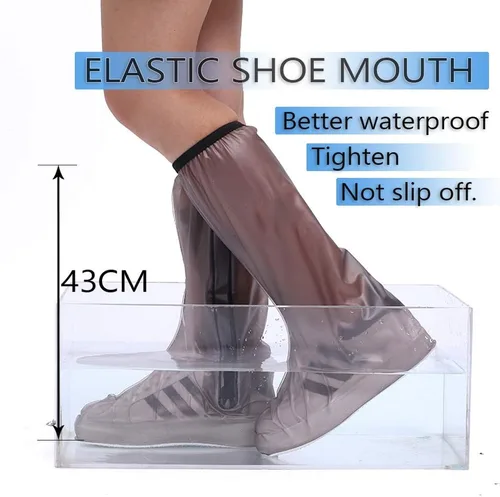 Vista 4 de Funda impermeable para botas, repetible y duradera, anti-esquí, protector de pierna de 17 pulgadas, protector de pierna de alta portátil, transporte