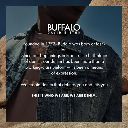 Vista 7 de Buffalo David Bitton Henley de manga larga para hombre