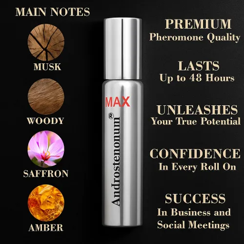 Vista 3 de ANDROSTENONUM MAX & PheroCode Pherolec Global - Aceite de perfume de feromonas masculinas de larga duración, original, las mejores feromonas