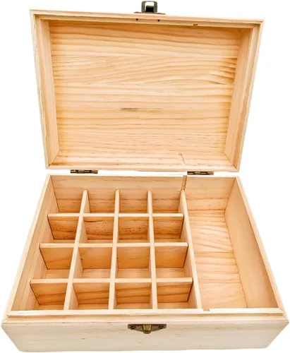 Vista 9 de Anktily Caja organizadora de almacenamiento de madera sin terminar con tapa, caja de madera sin pintar para recuerdos pequeños, joyas, estuche