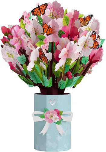 Vista 10 de Lovepop Ramo de flores de Susan de ojos negros – Ramo de flores de papel amarillo 3D para ella, amiga, mamá, compañera de trabajo