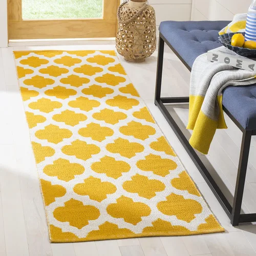 Vista 17 de SAFAVIEH Montauk Collection - Alfombra decorativa, 2 pies 6 pulgadas x 4 pies, color negro y marfil, hecho a mano, de algodón enrejado, ideal