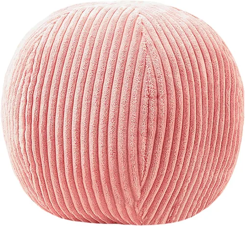 Vista 21 de Almohada de estilo nórdico suave con forma geométrica. Almohada de flores, almohadas de nube. La almohada. Cojín, cojín. Pelota, Marrón
