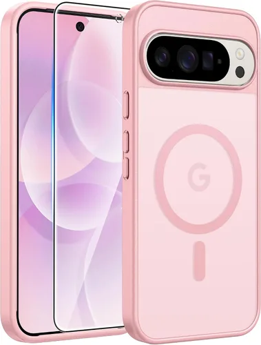 Vista 64 de FNTCASE para Samsung Galaxy Z Fold 7 Estuche Magnético: Funda de Teléfono Celular con Textura Mate Translúcida, Protección contra Caídas de Grado