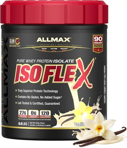 Vista 18 de ALLMAX Nutrition - ISOFLEX Polvo de Proteína de Suero, Proteína de Suero Aislada, 27g de Proteína, Pastel de Cumpleaños, 2 lb