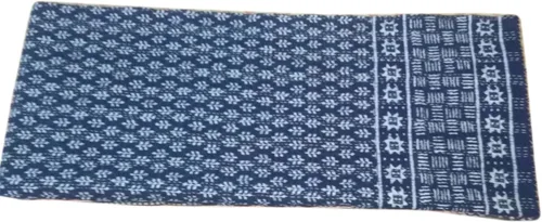 Vista 4 de crafts creation Colcha Kantha de tamaño Queen Indigo azul vintage hecho a mano con estampado índigo Kantha