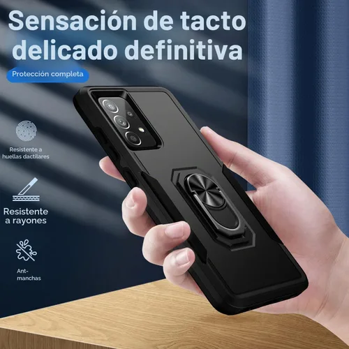 Vista 8 de Funda para Samsung Galaxy A52 5G Galaxy A52 4G con anillo de soporte, resistente protección de grado militar a prueba de golpes para Galaxy A52 5G