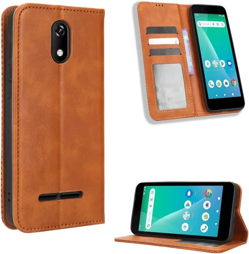 Vista 42 de Funda para BLU Bold N2, funda de piel sintética para BLU Bold N2, funda para BLU Bold N2 5G N0050UU Funda de piel sintética negra Negro